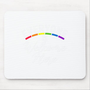 Alfombrilla De Ratón Todo El Mundo Es Bienvenidos Aquí Orgullo Gay Bise