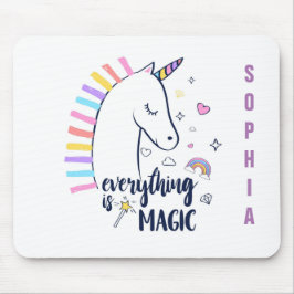 Alfombrilla De Ratón Todo Es Unicornio Mágico