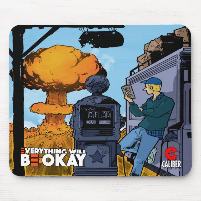 Alfombrilla De Ratón Todo estará bien con la almohadilla del ratón del  (Frente)