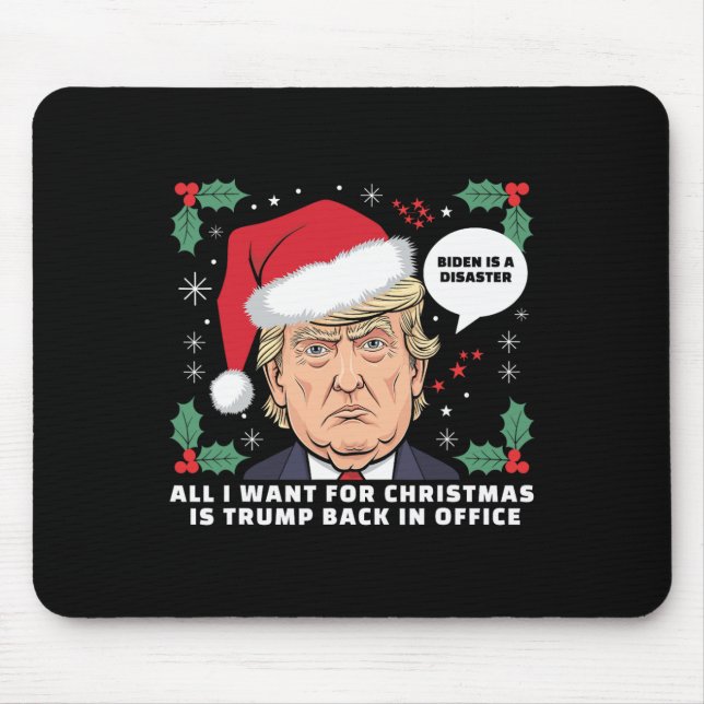 Alfombrilla De Ratón Todo Lo Que Quiero De Los Navidades Es Que Trump V (Frente)