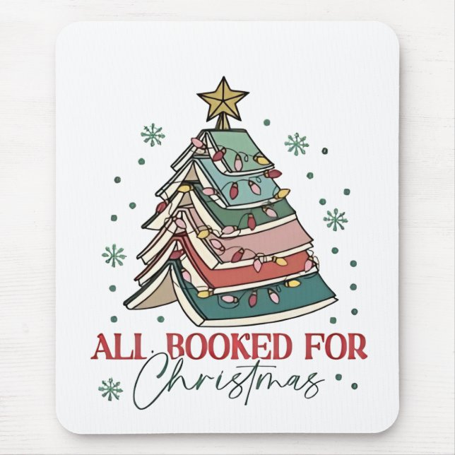 Alfombrilla De Ratón Todo Reservado Para Navidades Libros De Navidades  (Frente)