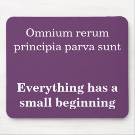 Alfombrilla De Ratón Todo tiene un pequeño comienzo, cita de Cicero