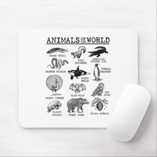Alfombrilla De Ratón Todos los Animales del Mundo Antiguo Meme Divertid