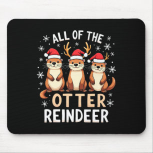 Alfombrilla De Ratón Todos Los Renos De Los Otter Reindeer Xmas Santa H