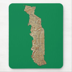 Alfombrilla De Ratón Togo Mapa Mousepad