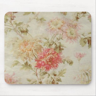 Alfombrilla De Ratón Toile floral francés antiguo