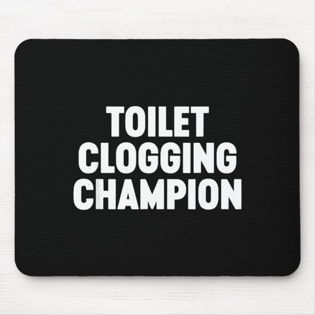 Alfombrilla De Ratón Toilet Clogging Chamon Funny Award Dad Jokes  (Frente)