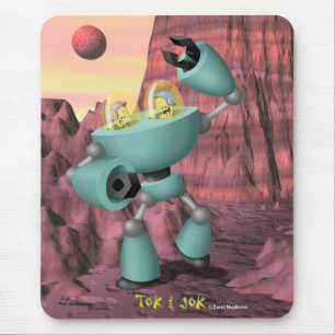 Alfombrilla De Ratón Tok & Jok TokBot vs. JokBot Mousepad