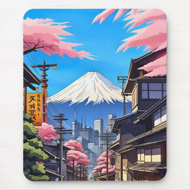 Alfombrilla De Ratón Tokio Mt Fuji  (Frente)