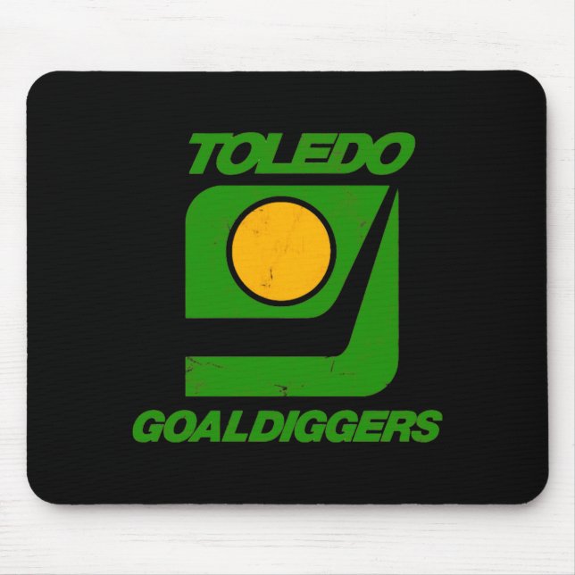 Alfombrilla De Ratón Toledo Goaldiggers 70s80s Hockey Team  (Frente)