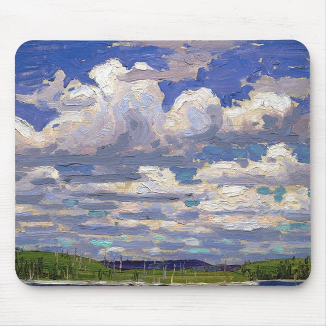 Alfombrilla De Ratón Tom Thomson pintando, Día de Verano (Frente)