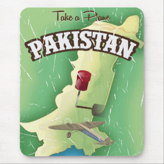 Alfombrilla De Ratón Toma un avión cartel de viaje a Pakistán