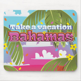 Alfombrilla De Ratón ¡Toma unas vacaciones! Impresión de viaje de dibuj