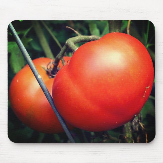 Alfombrilla De Ratón Tomates Rojos Ripe En La Naturaleza Del Vino (Frente)