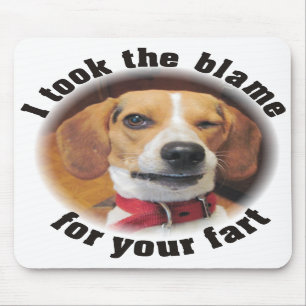 Alfombrilla De Ratón Tomé la culpa para su fart perro Mousepad del