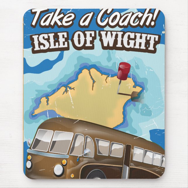 Alfombrilla De Ratón Tome un autocar al Isle of Wight (Frente)