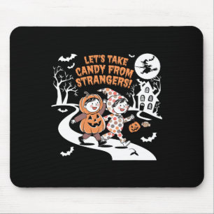 Alfombrilla De Ratón Tomemos a Candy de los extraños divertidos Hallowe