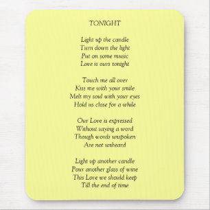 Alfombrilla De Ratón TONIGHT/Love