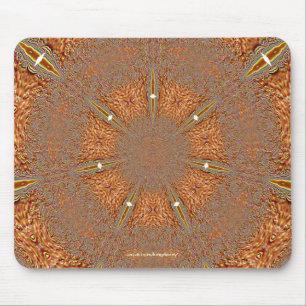 Alfombrilla De Ratón Tono naranja Mousepad del copo de nieve