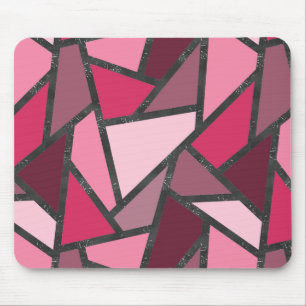 Alfombrilla De Ratón Tonos de vidrio tintado rosa