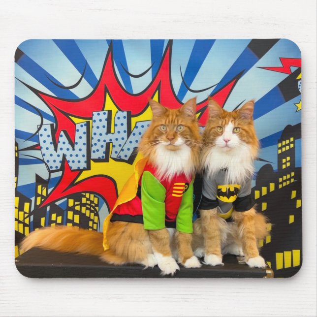 Alfombrilla De Ratón Tony y Teddy Cat Mouse Pad (Frente)