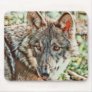 Alfombrilla De Ratón toony wolf