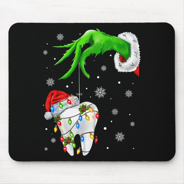 Alfombrilla De Ratón Tooth Dentist Dental Istant Teeth Xmas Christmas P (Frente)