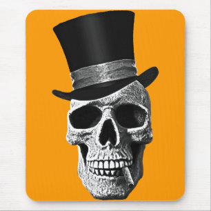 Alfombrilla De Ratón Top hat skull