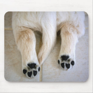 Alfombrilla De Ratón Toques de cachorro de Golden Retriever