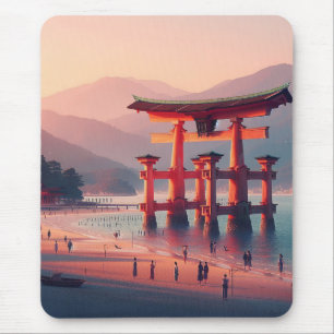 Alfombrilla De Ratón Torii de Itsukushima, santuario de Itsukushima, Mi