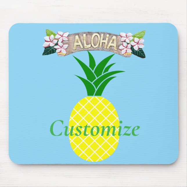 Alfombrilla De Ratón Tormenta de Piña Aloha_Cala (Frente)