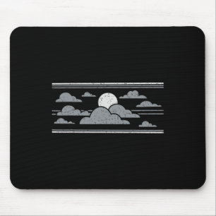 Alfombrilla De Ratón Tormenta retro Halloween Moon