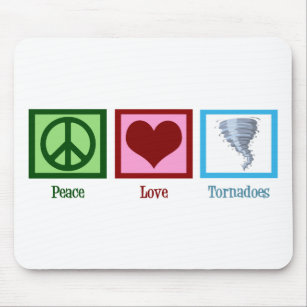 Alfombrilla De Ratón Tornados del amor de la paz