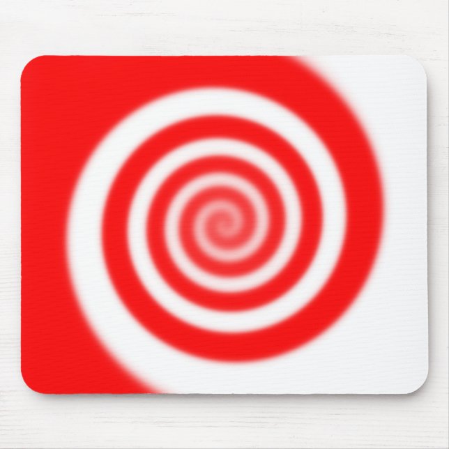 Alfombrilla De Ratón Tornillo de pimentón rojo y blanco (Frente)