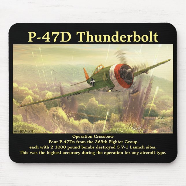 Alfombrilla De Ratón Tornillo trasero P-47D (Frente)