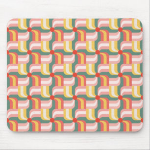 Alfombrilla De Ratón Tornillos geométricos coloreados abstractos