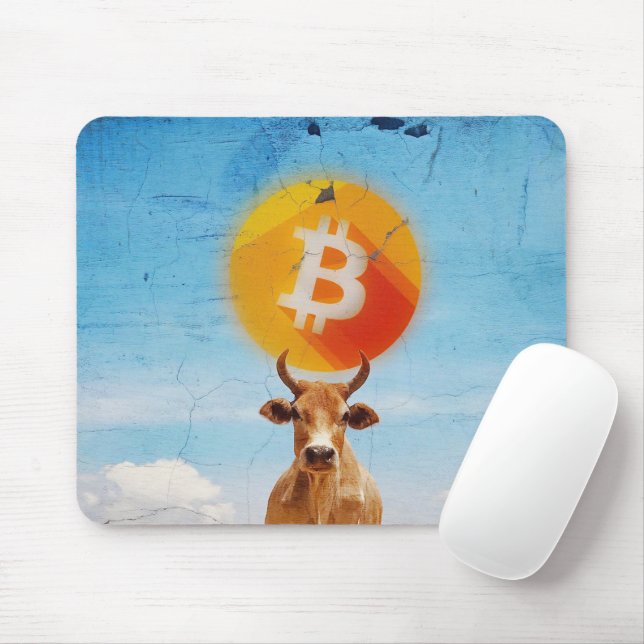 Alfombrilla De Ratón Toro Resistente Bitcoin (Con ratón)