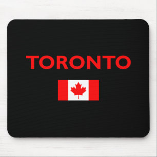 Alfombrilla De Ratón Toronto Canadá Bandera canadiense color oscuro