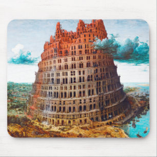 Alfombrilla De Ratón Torre de Babel, Pieter Bruegel el anciano