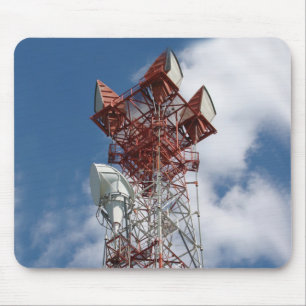 Alfombrilla De Ratón Torre de telecomunicaciones de microondas