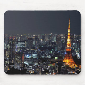Alfombrilla De Ratón Torre de Tokio de noche: