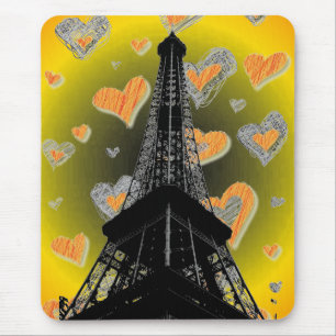 Alfombrilla De Ratón Torre Eifel Hearts Mousepad