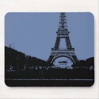 Alfombrilla De Ratón Torre Eiffel azul Mousepad