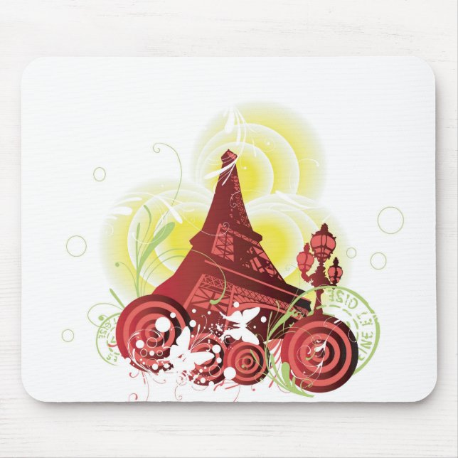 Alfombrilla De Ratón Torre Eiffel Mousepad (Frente)