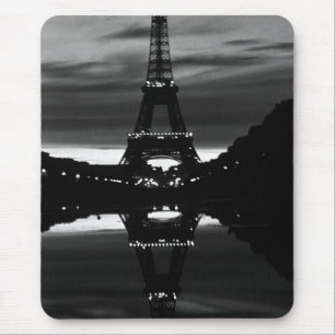 Alfombrilla De Ratón Torre Eiffel París Francia vintage reflexión