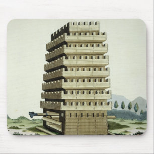 Alfombrilla De Ratón Torre movible con galerías externas y un additio