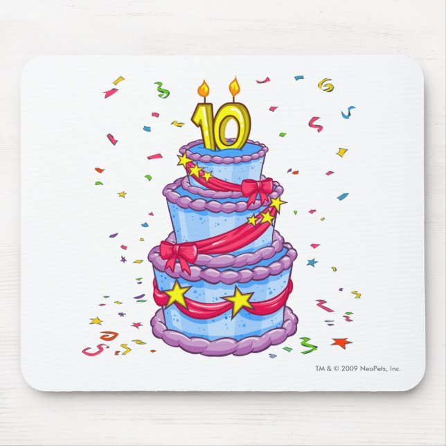 Alfombrilla De Ratón Torta de cumpleaños (Frente)