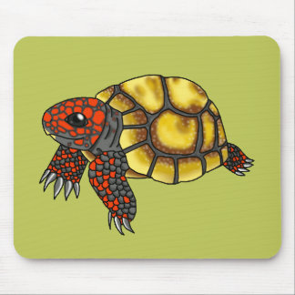 Alfombrilla De Ratón Tortoise Mousepad (verde), de color rojo y cabeza 