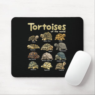 Alfombrilla De Ratón Tortuga Animales del Mundo Reptil Lindo Tortuga