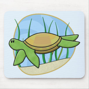 Alfombrilla De Ratón Tortuga de mar de Kawaii Mousepad